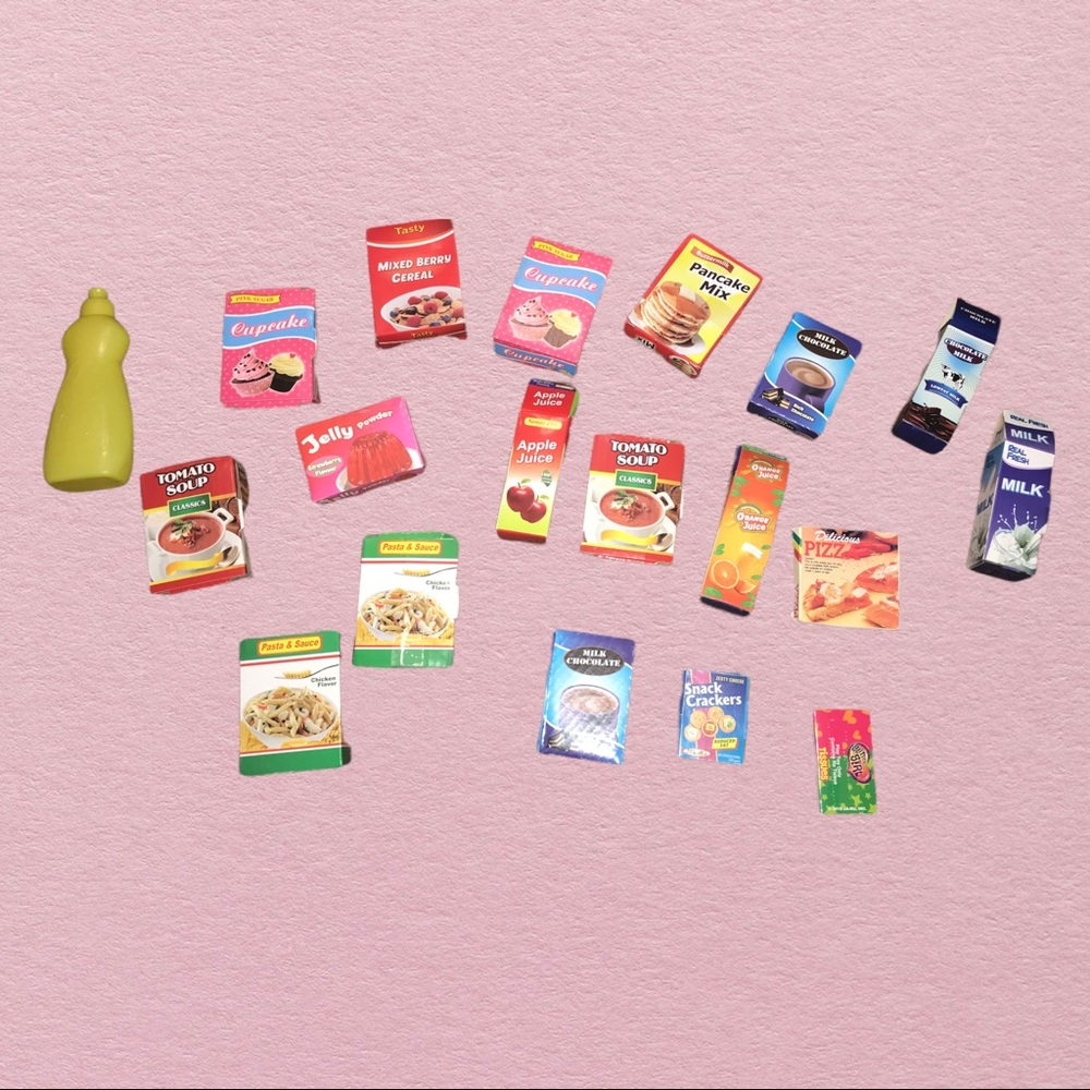 Cardboard Food Grocery Items
